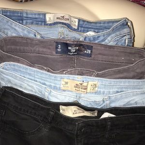 4 jean bundle of Hollister jeans